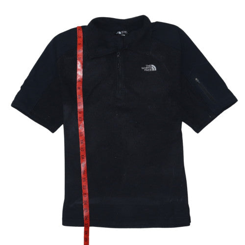 The North Face Men’s Black L Fleece Half Zip Short Sleeve T-Shirt