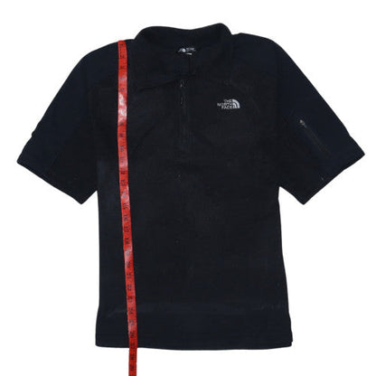 The North Face Men’s Black L Fleece Half Zip Short Sleeve T-Shirt