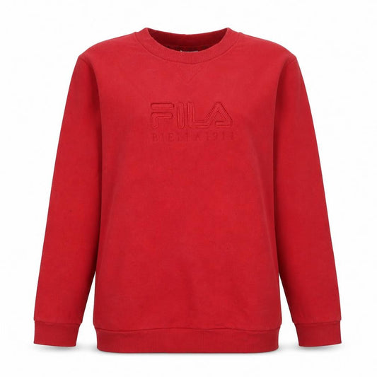 Front view of Fila Women Red Crew Neck Pullover Sweatshirt, size 20, Cotton Blend