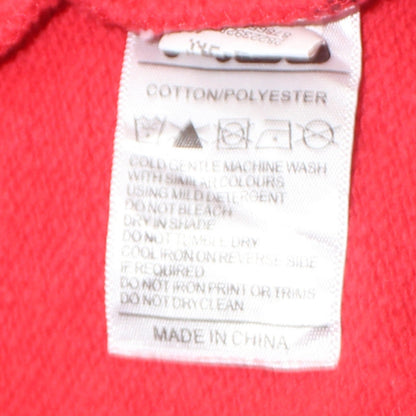 Fila Women Red Crew Neck Pullover Sweatshirt Size 20 Cotton Blend