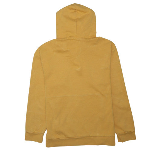 Puma Mens Yellow 1/4 Zip Hoodie Medium Hooded Pullover Sweatshirt