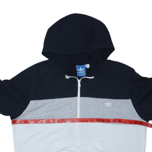 Adidas Men's Multicoloured 3XL Half Zip Hoodie with Logo