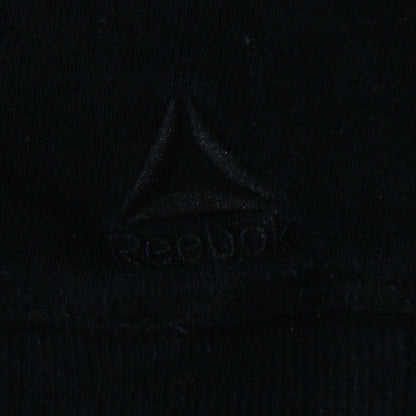 Reebok Men’s Black Pullover Hoodie L Regular Fit Fleece Sportswear