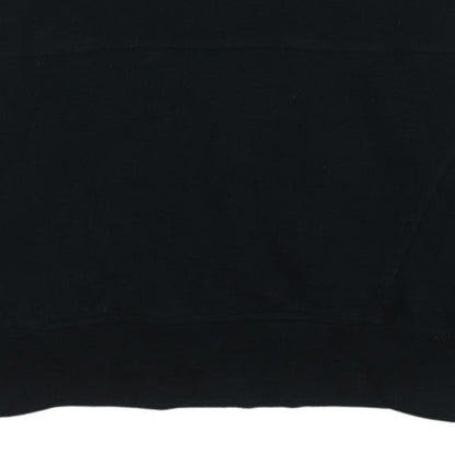 Reebok Men’s Black Pullover Hoodie L Regular Fit Fleece Sportswear