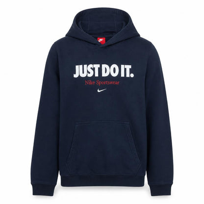Nike Men's Navy 'Just Do It' Pullover Hoodie Size M