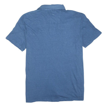 Nautica Jeans Co. Men's Blue Linen Cotton Polo Shirt XL