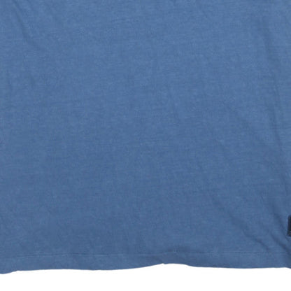 Nautica Jeans Co. Men's Blue Linen Cotton Polo Shirt XL