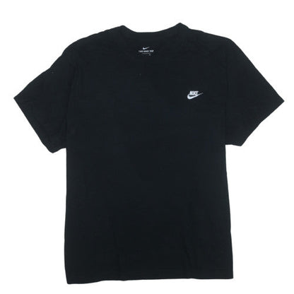 Nike Men's Black 4XL Crew Neck Short Sleeve Cotton T-Shirt
