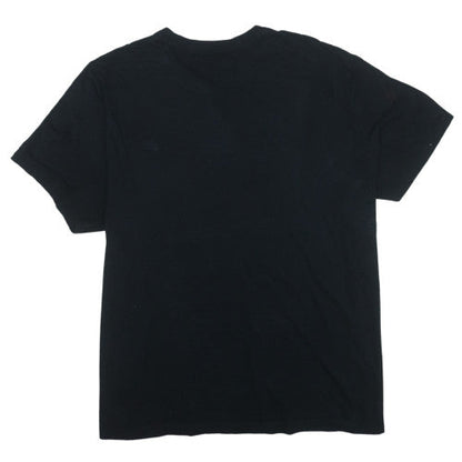 Nike Men's Black 4XL Crew Neck Short Sleeve Cotton T-Shirt