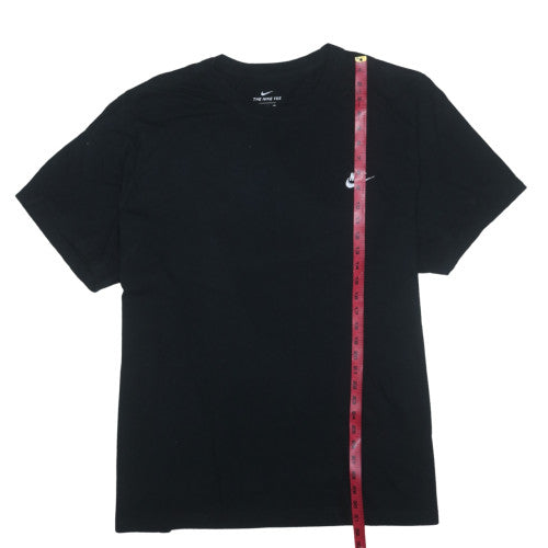 Nike Men's Black 4XL Crew Neck Short Sleeve Cotton T-Shirt