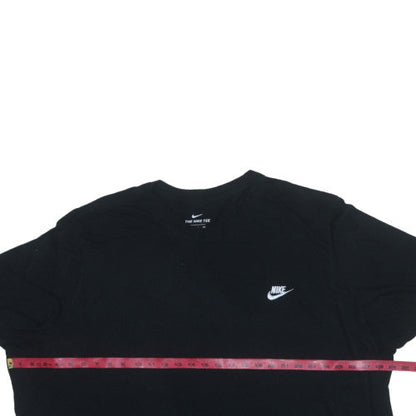 Nike Men's Black 4XL Crew Neck Short Sleeve Cotton T-Shirt