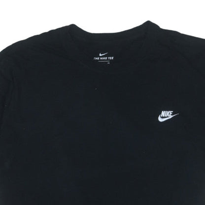 Nike Men's Black 4XL Crew Neck Short Sleeve Cotton T-Shirt