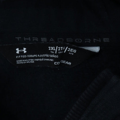 Under Armour Men's Black 2XL Threadborne 1/2 Zip Hoodie