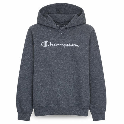 Champion Men's Grey Logo Pullover Hoodie Size L