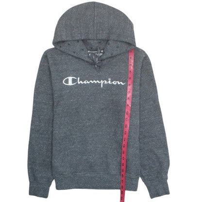 Champion Men's Grey Logo Pullover Hoodie Size L