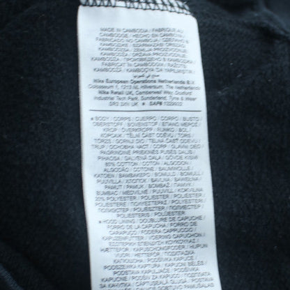Nike Men's Black XS Pullover Hoodie Fleece Logo Regular Fit