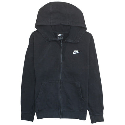 Nike Mens Black Full Zip Hoodie M Fleece Sweatshirt