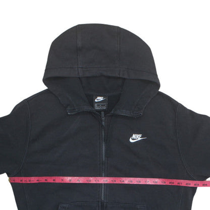 Nike Mens Black Full Zip Hoodie M Fleece Sweatshirt