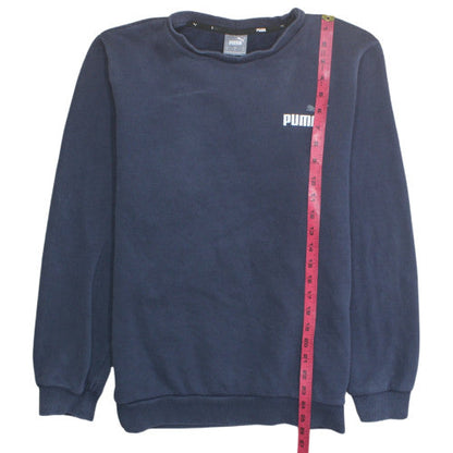 Puma Mens Blue Crew Neck Pullover Sweatshirt M Regular Fit