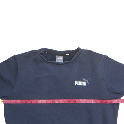 Puma Mens Blue Crew Neck Pullover Sweatshirt M Regular Fit