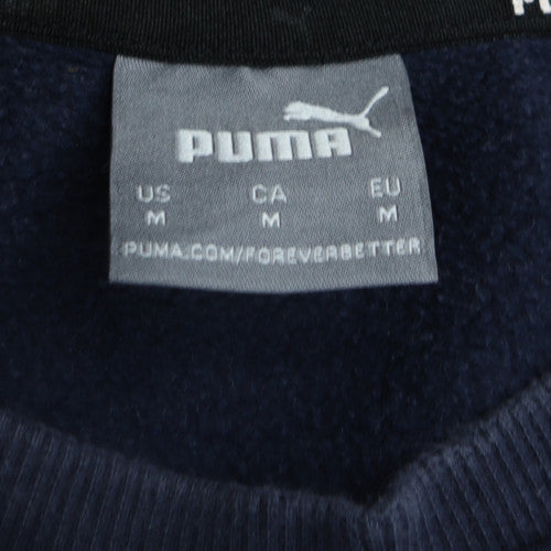 Puma Mens Blue Crew Neck Pullover Sweatshirt M Regular Fit