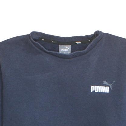 Puma Mens Blue Crew Neck Pullover Sweatshirt M Regular Fit