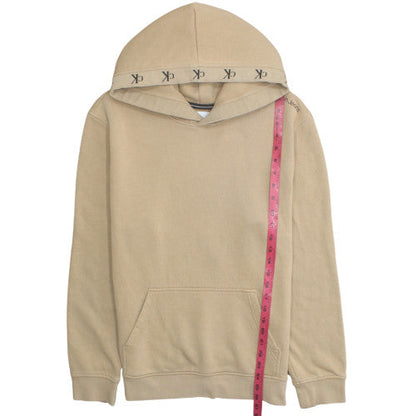 Calvin Klein Jeans Men's Beige Pullover Hoodie M Fleece Lined