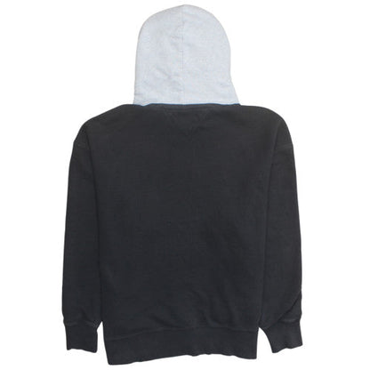 Tommy Jeans Men's Black & Grey Hoodie L Pullover Logo Cotton Blend