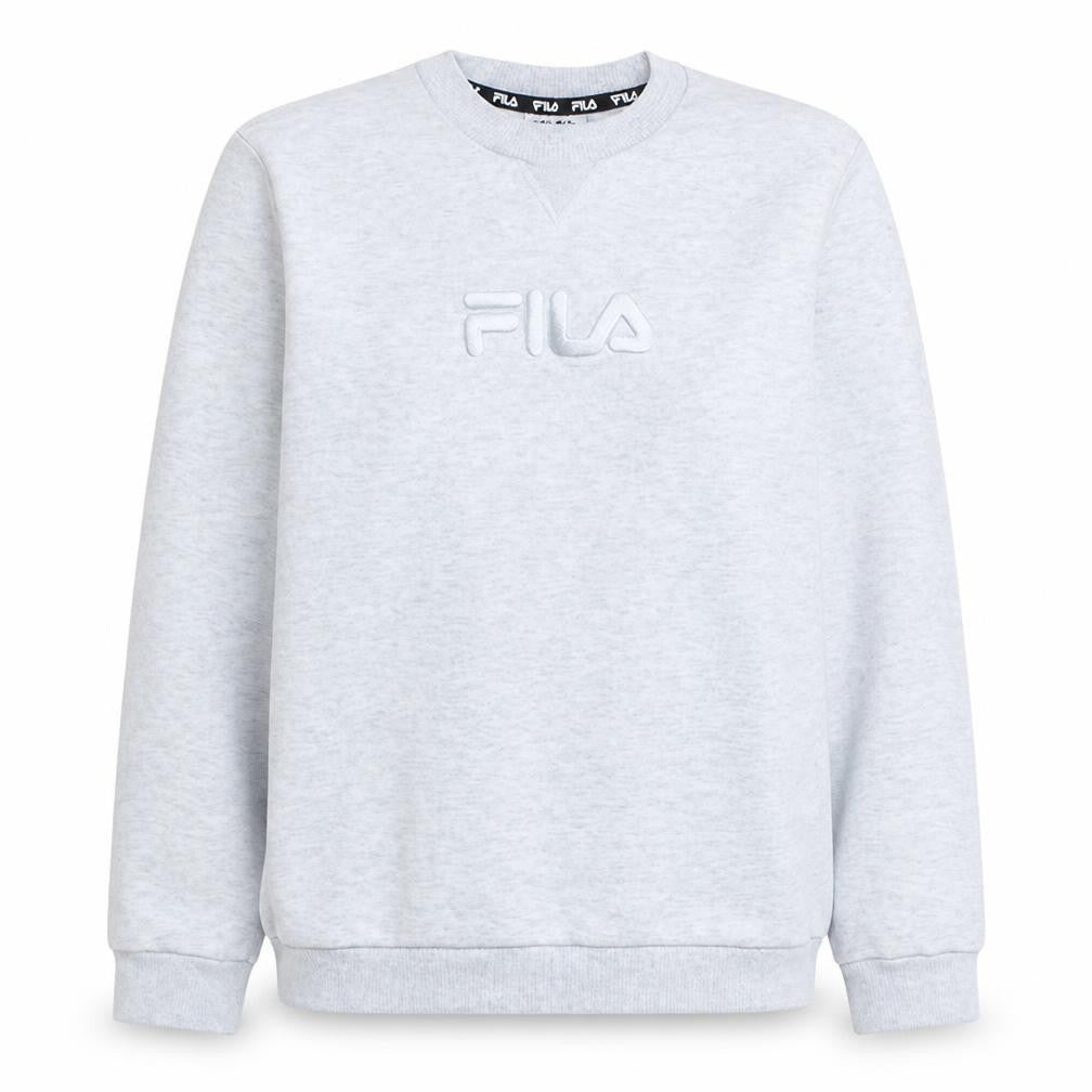 Fila Womens Grey Crew Neck Pullover Sweatshirt Size 18