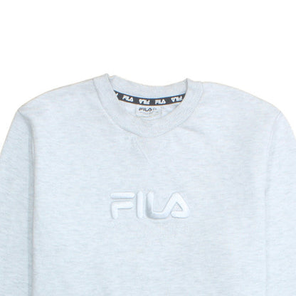 Fila Womens Grey Crew Neck Pullover Sweatshirt Size 18