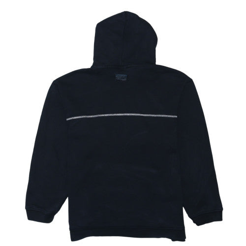 Adidas Women Black Pullover Hoodie L Cotton Blend Hooded Sweatshirt