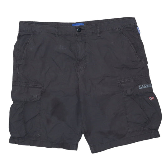 Napapijri Men's Brown Cargo Shorts Size 36 Regular Fit Summer