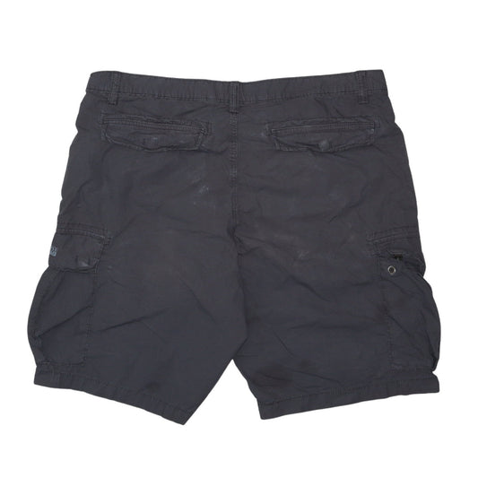 Napapijri Men's Brown Cargo Shorts Size 36 Regular Fit Summer
