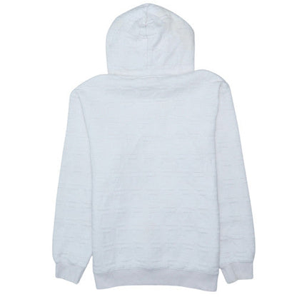 FILA Men’s White Pullover Hoodie S Logo Cotton Blend Sportswear