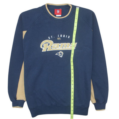 NFL St. Louis Rams Mens Blue Logo Pullover Sweatshirt Size L