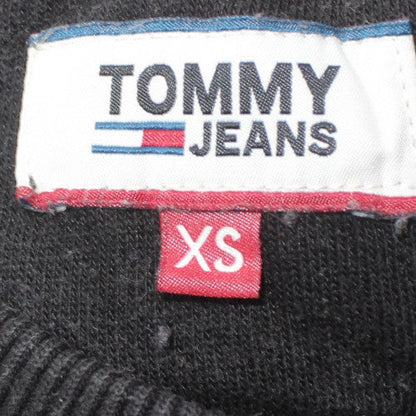 Tommy Jeans Women's Black XS Pullover Sweatshirt with Logo Detail