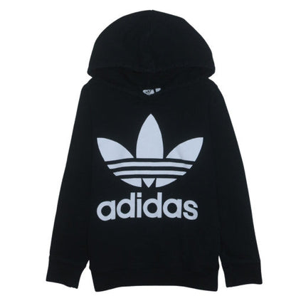 Adidas Mens Black Pullover Hoodie M Sports Graphic Logo Sweatshirt