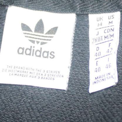 Adidas Mens Black Pullover Hoodie M Sports Graphic Logo Sweatshirt
