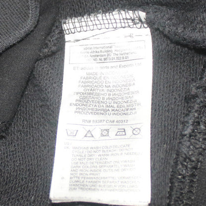 Adidas Mens Black Pullover Hoodie M Sports Graphic Logo Sweatshirt