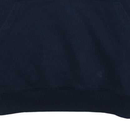 Carhartt Men Blue Pullover Hoodie M Relaxed Fit Logo Sweatshirt