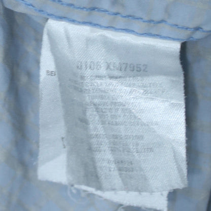 Columbia Men's Blue XL Short Sleeve Check Button-Up Casual Shirt