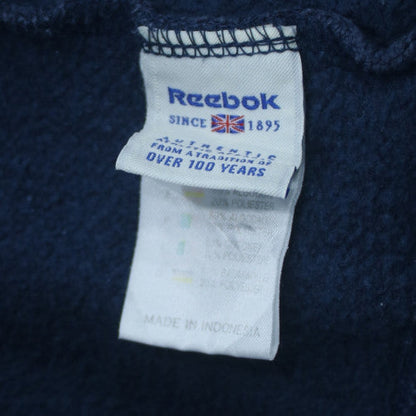 Reebok Mens Blue Crew Neck Pullover Sweatshirt L Classic Fleece