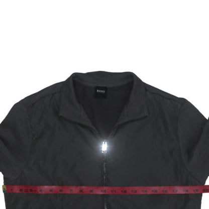 Hugo Boss Men's Black Bomber Jacket S Full Zip Classic Style