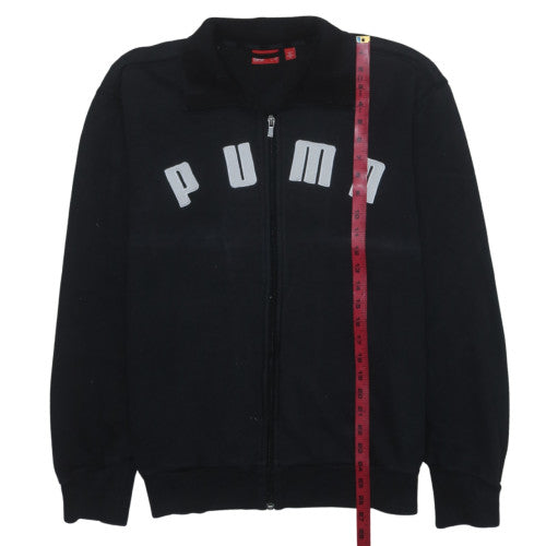 Puma Men's Black Full Zip Fleece Sweatshirt M Regular Fit