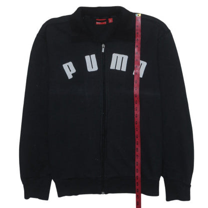 Puma Men's Black Full Zip Fleece Sweatshirt M Regular Fit