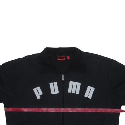 Puma Men's Black Full Zip Fleece Sweatshirt M Regular Fit