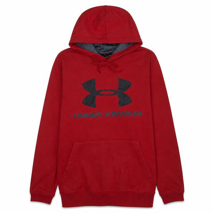 Under Armour Men’s Red Pullover Hoodie M Athletic Fit