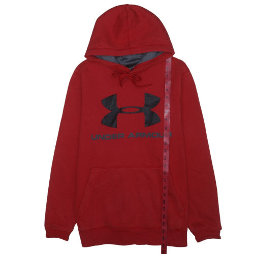 Under Armour Men’s Red Pullover Hoodie M Athletic Fit