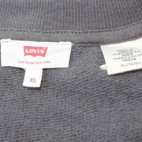 Levi's Women's Black XL Pullover Crew Neck Logo Sweatshirt