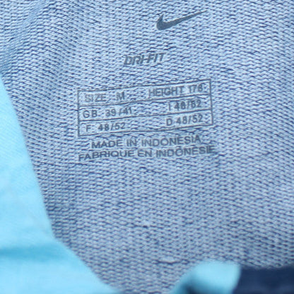 Nike Men's Blue Full Zip Dri-Fit Sports Hoodie Size M